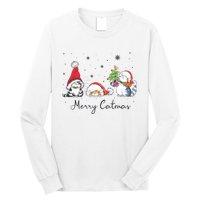 Cats With Santa Hat Merry Catmas Cat Lover Christmas Gift TShirt Long Sleeve Shirt