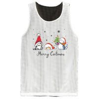 Cats With Santa Hat Merry Catmas Cat Lover Christmas Gift TShirt Mesh Reversible Basketball Jersey Tank