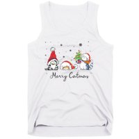 Cats With Santa Hat Merry Catmas Cat Lover Christmas Gift TShirt Tank Top