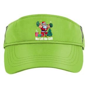 Christmas Workout Santa Claus No Lift No Gift Adult Drive Performance Visor