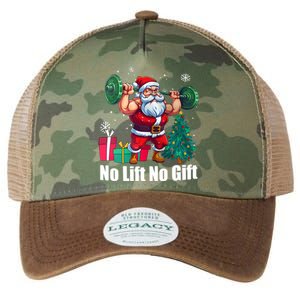 Christmas Workout Santa Claus No Lift No Gift Legacy Tie Dye Trucker Hat