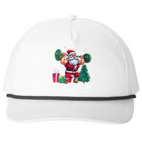 Christmas Workout Santa Claus No Lift No Gift Snapback Five-Panel Rope Hat