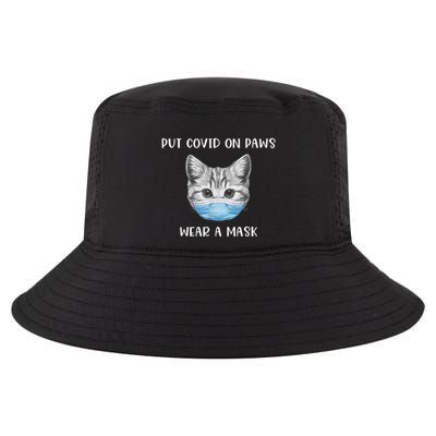Cat Wearing Surgical Face Mask Promask Quarantine Kitty Cool Comfort Performance Bucket Hat
