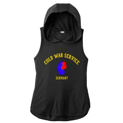 Cold War Service Germany Cold War Veteran Day Christmas Ladies PosiCharge Tri-Blend Wicking Draft Hoodie Tank