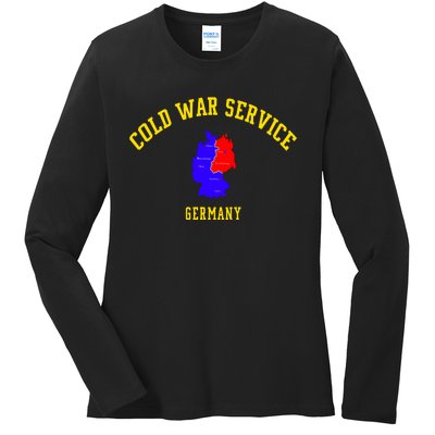 Cold War Service Germany Cold War Veteran Day Christmas Ladies Long Sleeve Shirt