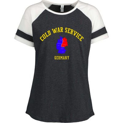 Cold War Service Germany Cold War Veteran Day Christmas Enza Ladies Jersey Colorblock Tee