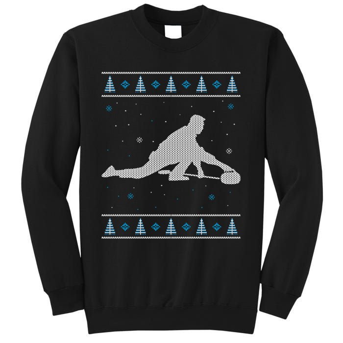 Curling Winter Sport Ugly Christmas Style Design Gift Sweatshirt