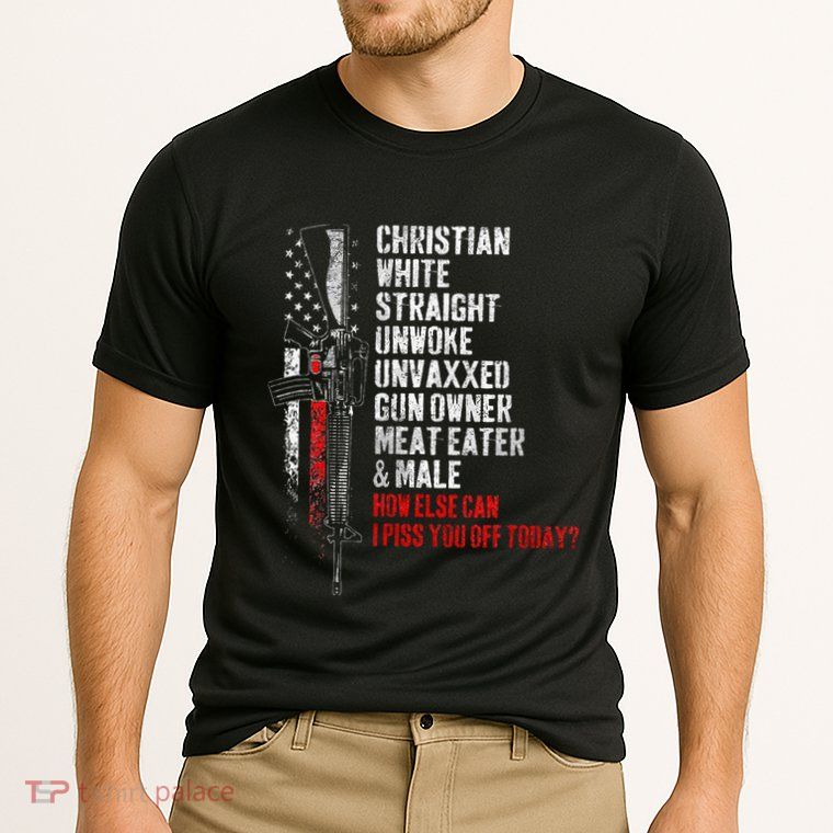 Christian White Straight Unwoke Unvaxxed Gun Owner Performance Shirt