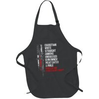 Christian White Straight Unwoke Unvaxxed Gun Owner Apron