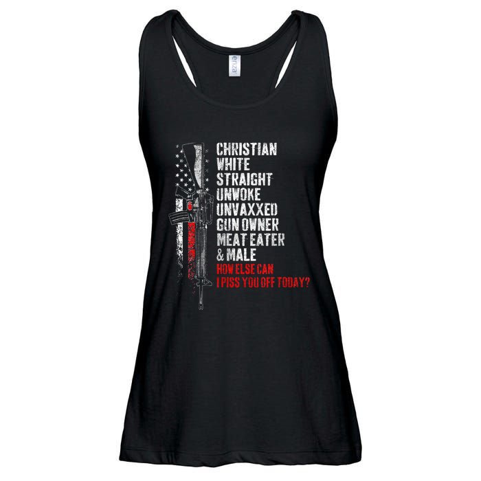 Christian White Straight Unwoke Unvaxxed Gun Owner Ladies Essential Flowy Tank