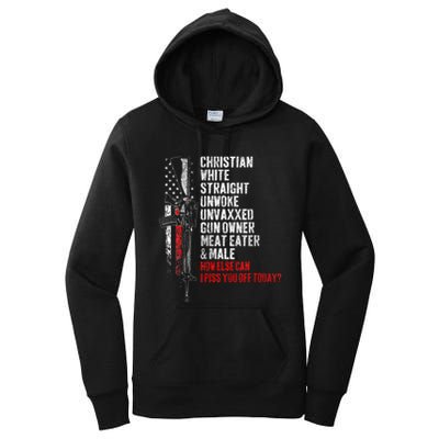 Christian White Straight Unwoke Unvaxxed Gun Owner Women's Pullover Hoodie
