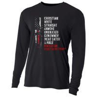 Christian White Straight Unwoke Unvaxxed Gun Owner Cooling Performance Long Sleeve Crew