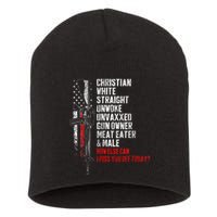 Christian White Straight Unwoke Unvaxxed Gun Owner Short Acrylic Beanie