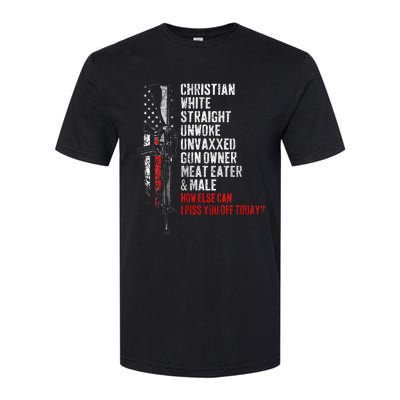 Christian White Straight Unwoke Unvaxxed Gun Owner Softstyle CVC T-Shirt