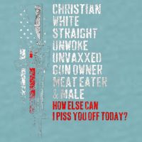 Christian White Straight Unwoke Unvaxxed Gun Owner Sueded Cloud Jersey T-Shirt