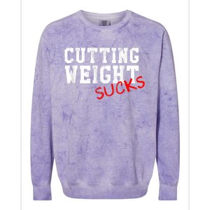 Cutting Weight Sucks Wrestling High School College Colorblast Crewneck Sweatshirt