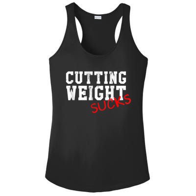 Cutting Weight Sucks Wrestling High School College Ladies PosiCharge Competitor Racerback Tank