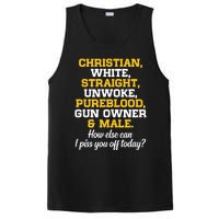 Christian White Straight Unwoke Pureblood Gun Owner & Male PosiCharge Competitor Tank