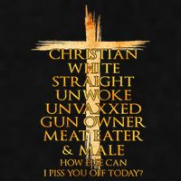 Christian White Straight Unwoke Unvaxxed Gun Owner How Else Can I Piss You Off T Ladies PosiCharge Tri-Blend Wicking Tank
