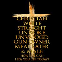 Christian White Straight Unwoke Unvaxxed Gun Owner How Else Can I Piss You Off T 7-Panel Snapback Hat