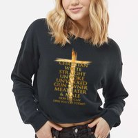 Christian White Straight Unwoke Unvaxxed Gun Owner How Else Can I Piss You Off T Cropped Pullover Crew