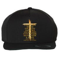 Christian White Straight Unwoke Unvaxxed Gun Owner How Else Can I Piss You Off T Wool Snapback Cap