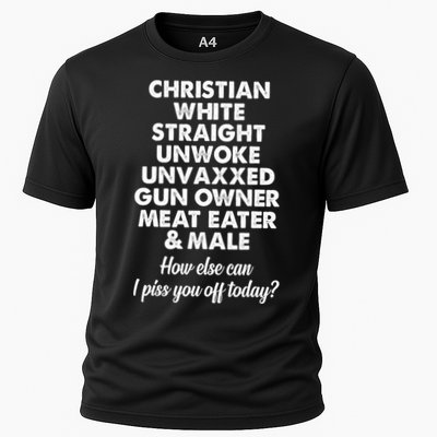 Christian White Straight Unwoke Unvaxxed Gun Owner Performance Shirt