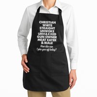 Christian White Straight Unwoke Unvaxxed Gun Owner Apron