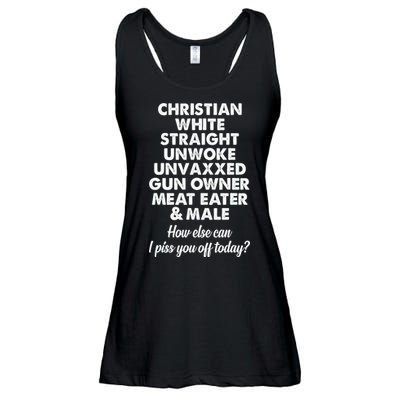 Christian White Straight Unwoke Unvaxxed Gun Owner Ladies Essential Flowy Tank