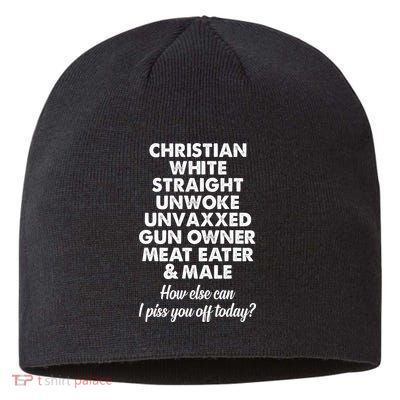 Christian White Straight Unwoke Unvaxxed Gun Owner Sustainable Beanie
