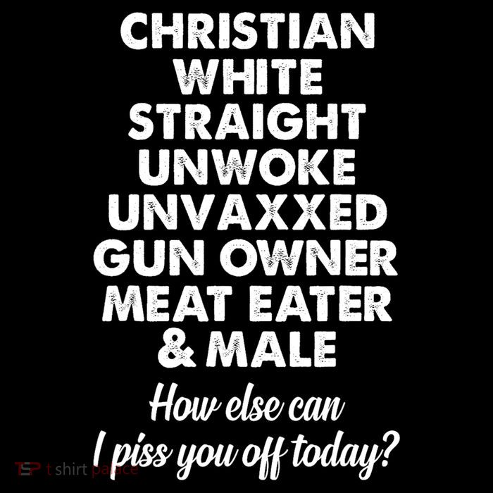 Christian White Straight Unwoke Unvaxxed Gun Owner Bag