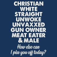 Christian White Straight Unwoke Unvaxxed Gun Owner Infant Baby Jersey Bodysuit