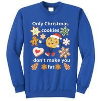 Cookie With SantaS Hat Among Gingerbread Gift Sweatshirt