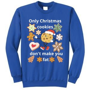 Cookie With SantaS Hat Among Gingerbread Gift Tall Sweatshirt