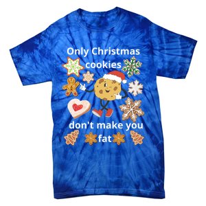 Cookie With SantaS Hat Among Gingerbread Gift Tie-Dye T-Shirt