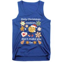 Cookie With SantaS Hat Among Gingerbread Gift Tank Top