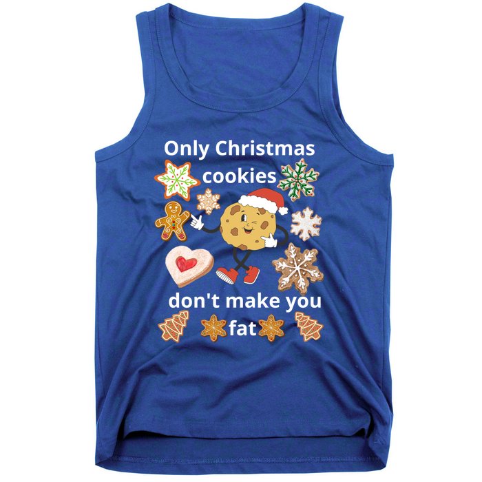 Cookie With SantaS Hat Among Gingerbread Gift Tank Top