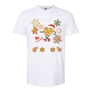 Cookie With SantaS Hat Among Gingerbread Gift Softstyle CVC T-Shirt