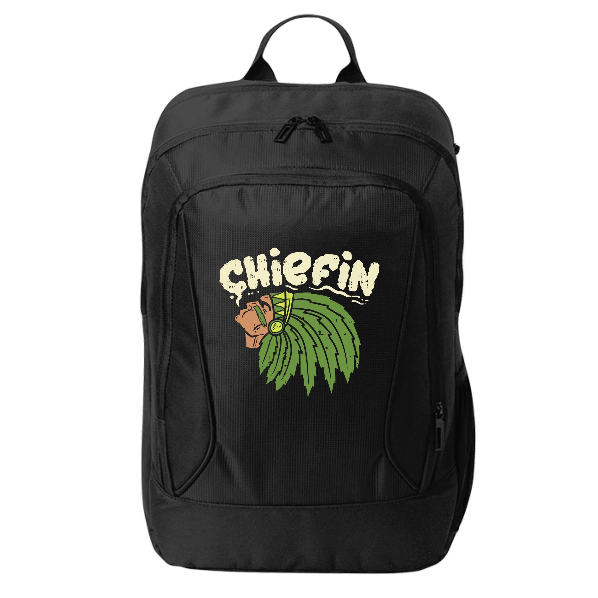 Chiefin Weed Smoking Funny 420 Cannabis Pot Thc Smoker Gift City Backpack