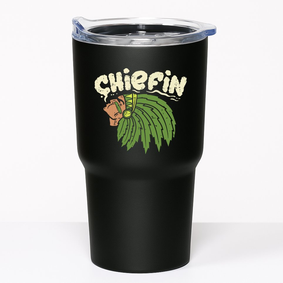 Chiefin Weed Smoking Funny 420 Cannabis Pot Thc Smoker Gift Tumbler