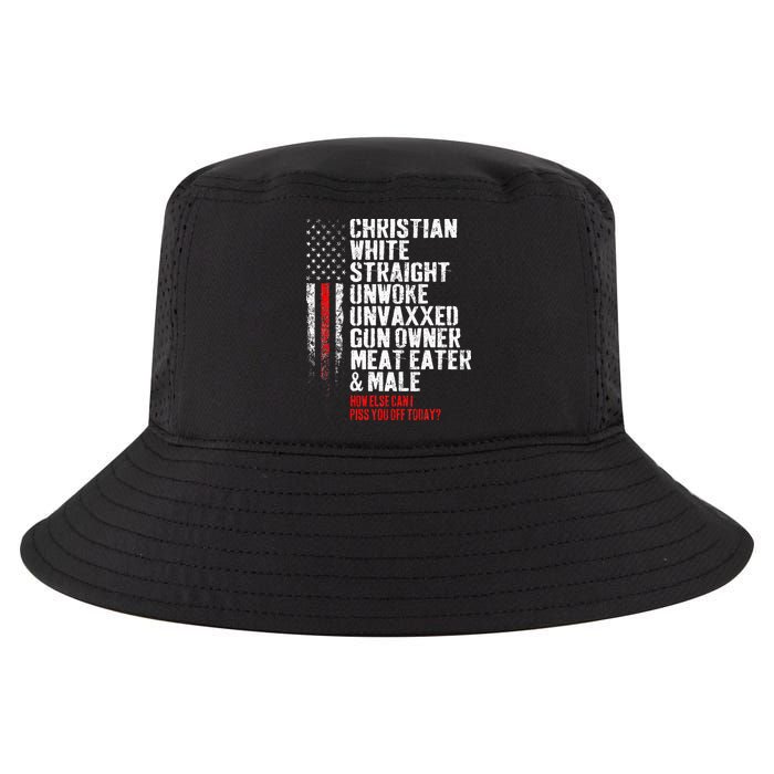 Christian White Straight Unwoke Unvaxxed Gun Owner Cool Comfort Performance Bucket Hat