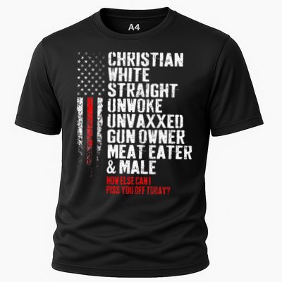 Christian White Straight Unwoke Unvaxxed Gun Owner Performance Shirt