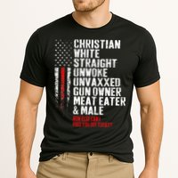 Christian White Straight Unwoke Unvaxxed Gun Owner Performance Shirt