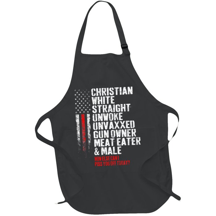 Christian White Straight Unwoke Unvaxxed Gun Owner Apron