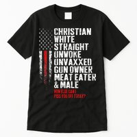 Christian White Straight Unwoke Unvaxxed Gun Owner Tall T-Shirt