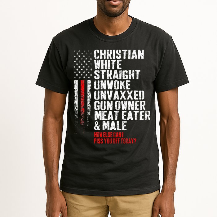 Christian White Straight Unwoke Unvaxxed Gun Owner Tall T-Shirt