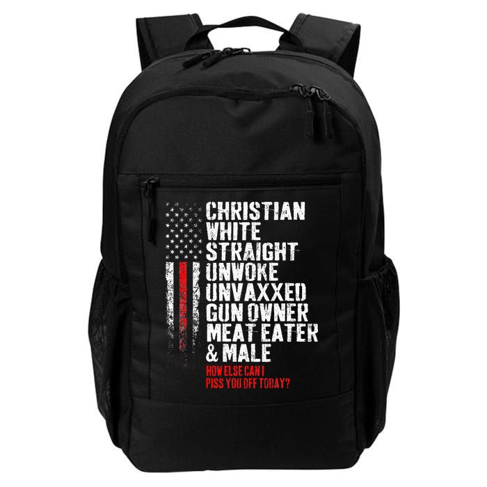 Christian White Straight Unwoke Unvaxxed Gun Owner Backpack