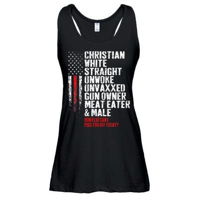 Christian White Straight Unwoke Unvaxxed Gun Owner Ladies Essential Flowy Tank