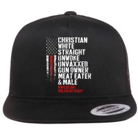Christian White Straight Unwoke Unvaxxed Gun Owner Flatbill Hat