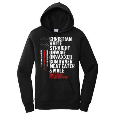 Christian White Straight Unwoke Unvaxxed Gun Owner Women's Pullover Hoodie